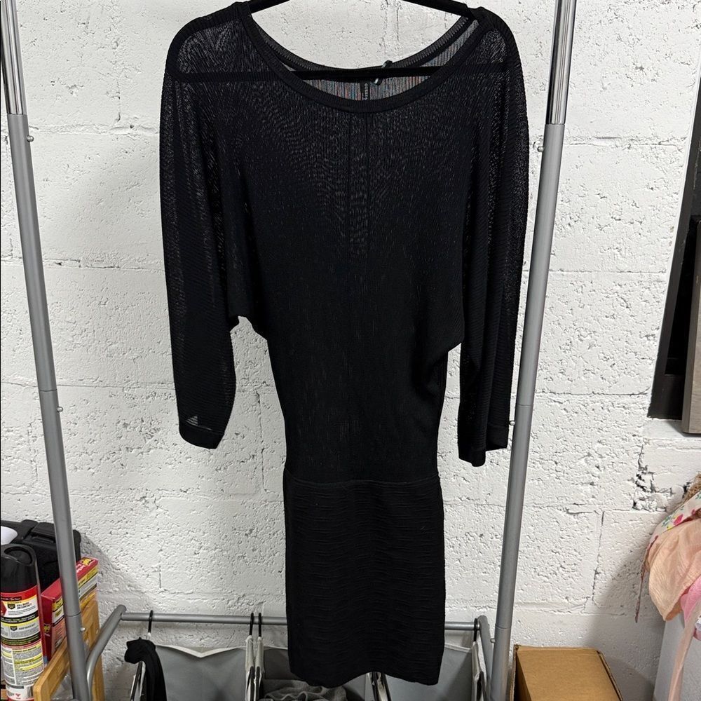 Guess by Marciano Black Long Sleeve Dress - Size XS - Black Dolman Sleeve - NWOT